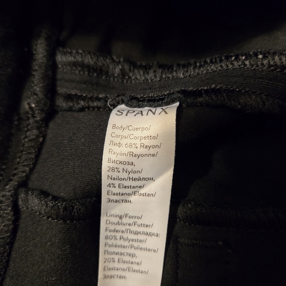 Spanx Supersmooth Ponte Slim Straight Pants Black L - Picture 4 of 6